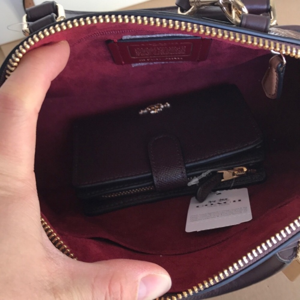 🌸🎆coach Sierra set🎆oxblood /Satchel/crossbody - Picture 6 of 8
